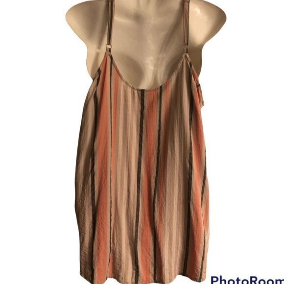 Torrid multi bold stripe cami adjustable straps faux button‎ front Size 1X - Picture 8 of 8